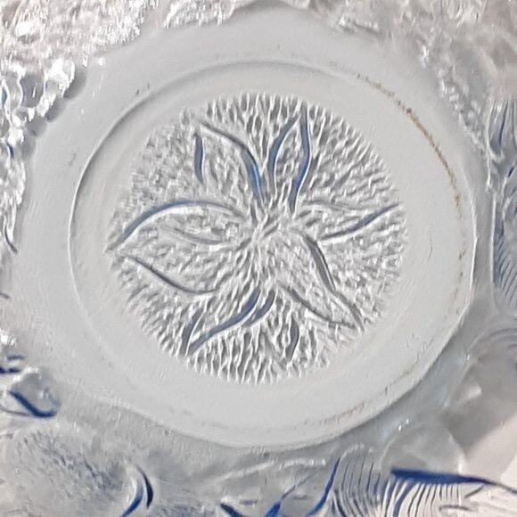 Vintage KIG Indonesia 3D Ice Blue Set of 2 Salad Plates Bowls - Picture 5 of 8